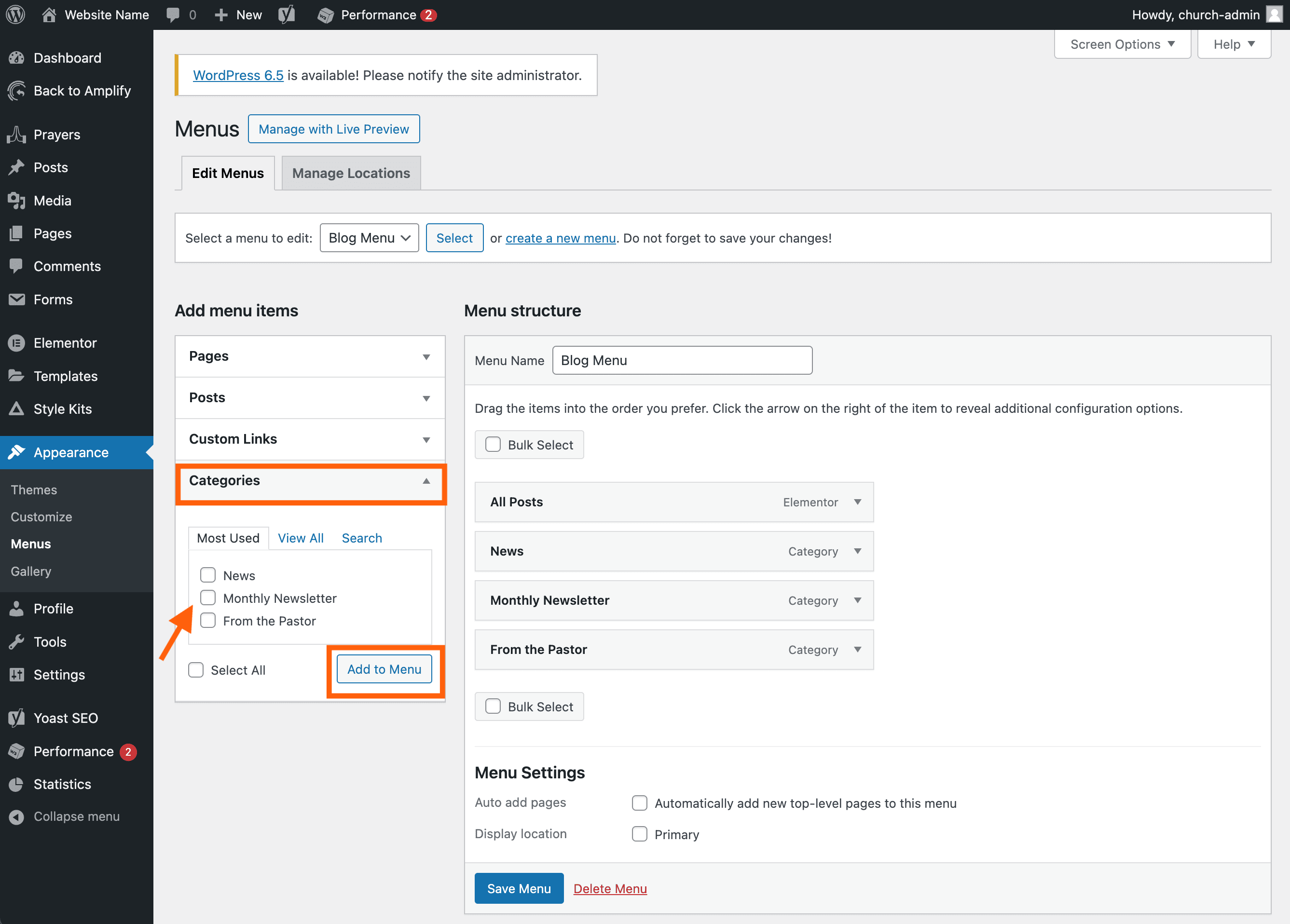 wp blog add categories to menu.png