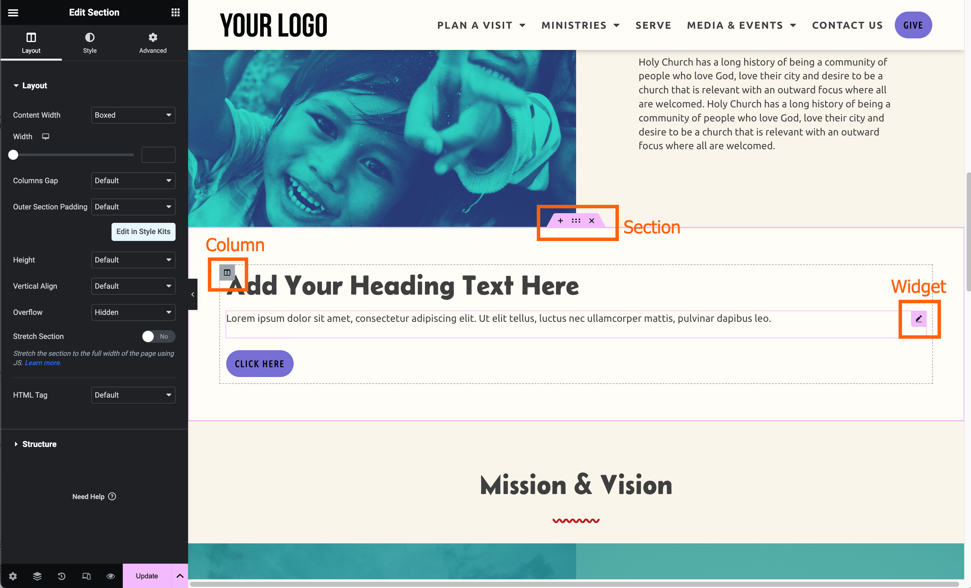 section column widget.png